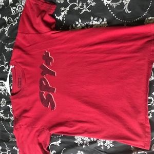 Mens Spy T-Shirt Red Size M